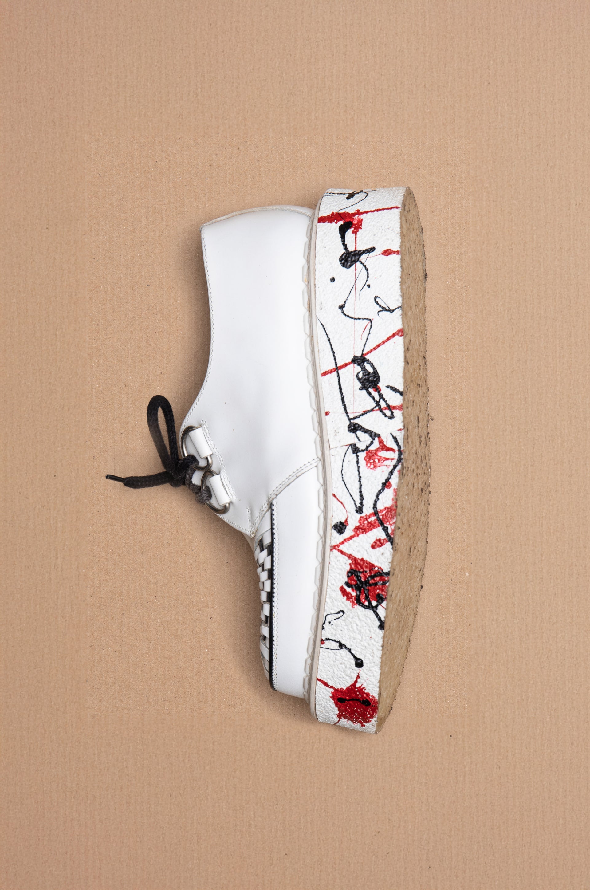 <p><strong>‘Skipton’ Creeper with painted sole, 2005</strong></p>