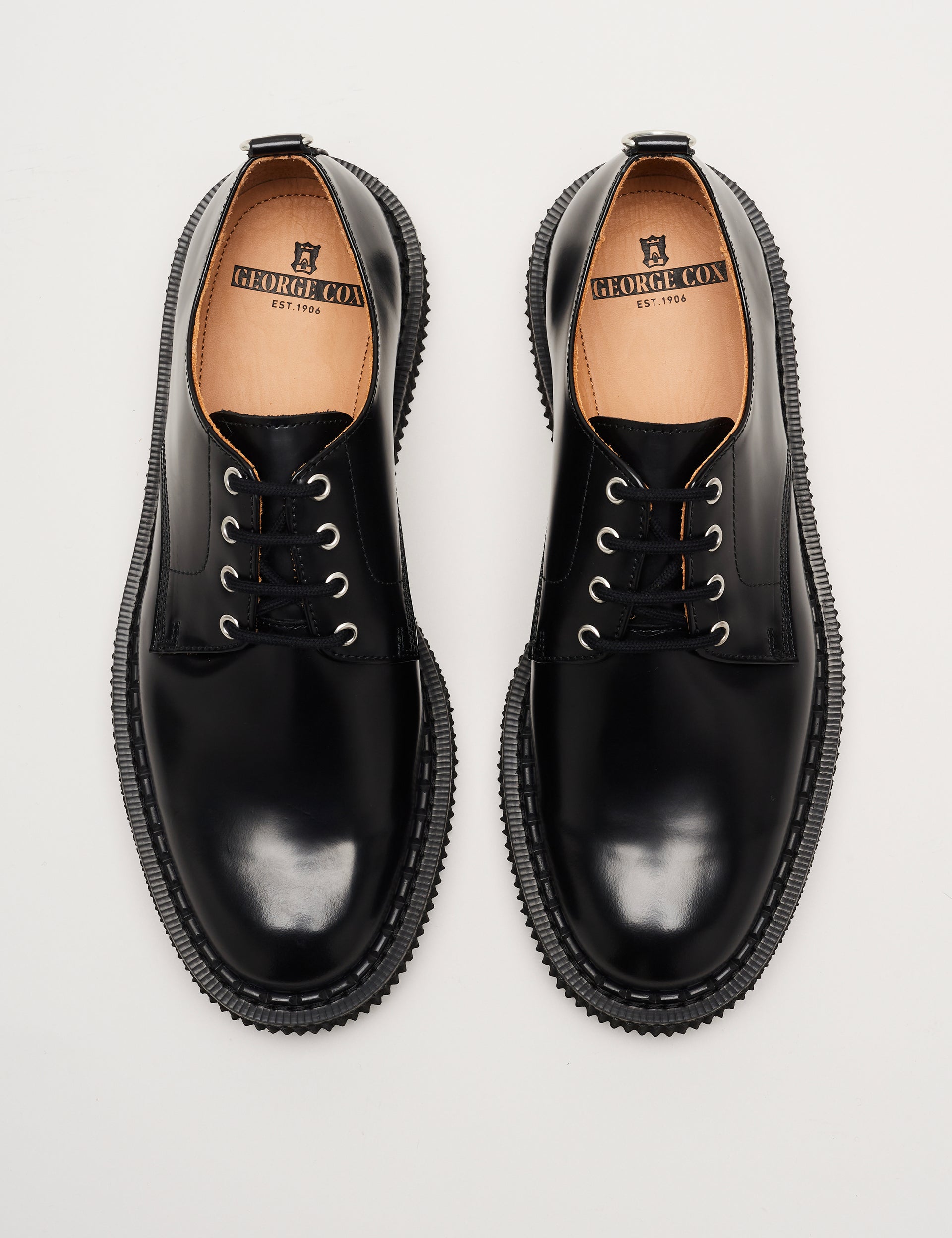4 Eyelet Derby Black