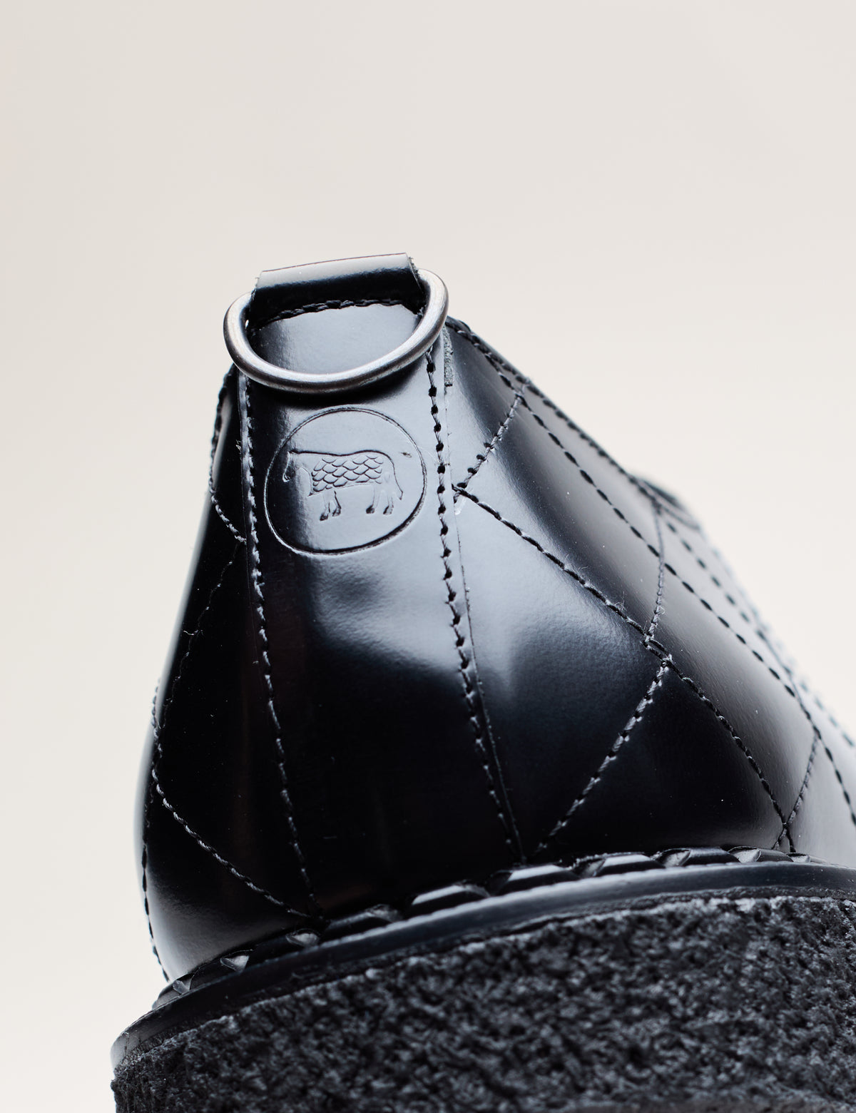 BEAMS x Lavenham 4 Eyelet Derby Black