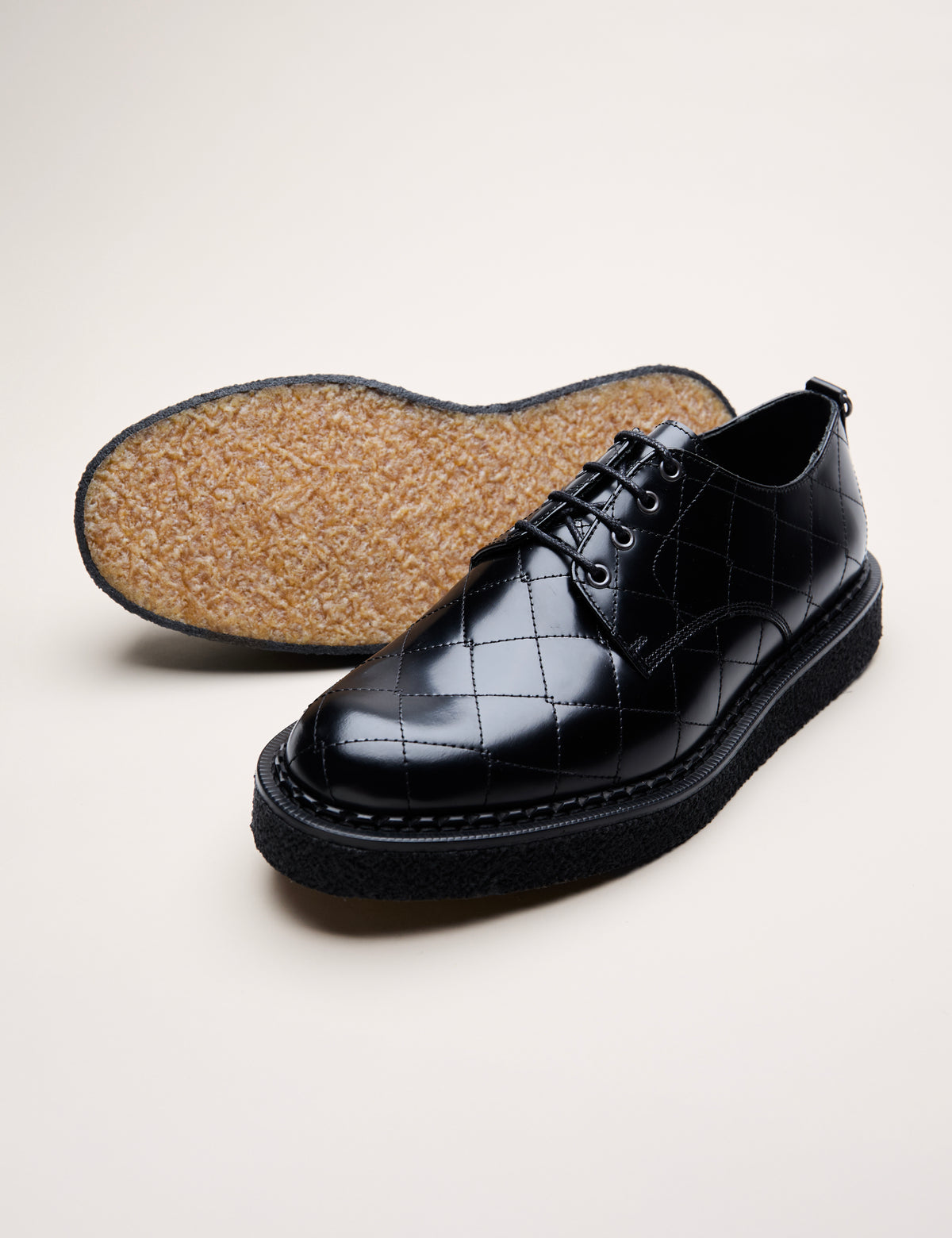 BEAMS x Lavenham 4 Eyelet Derby Black