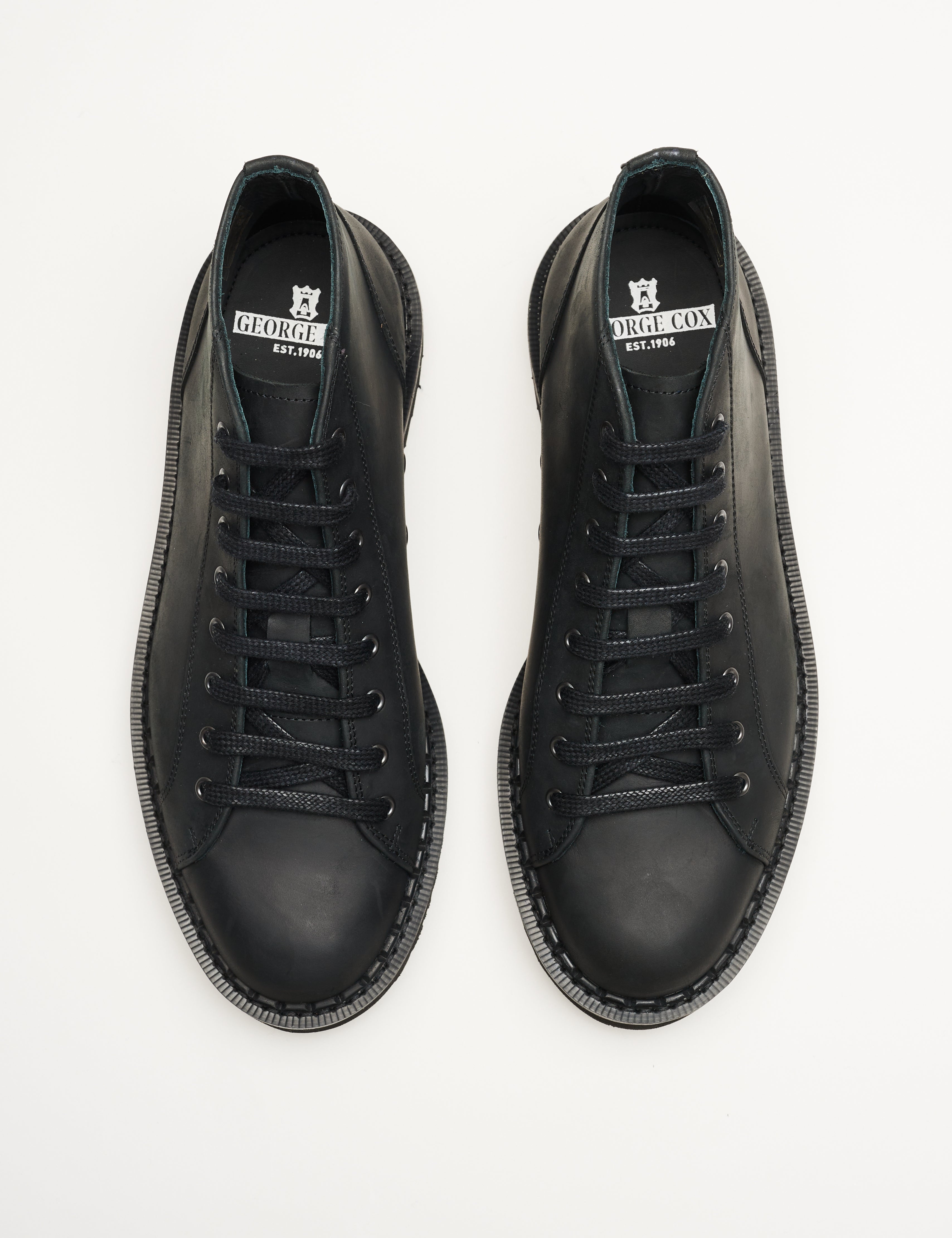 Ripple Monkey Boot Black Greasy – George Cox