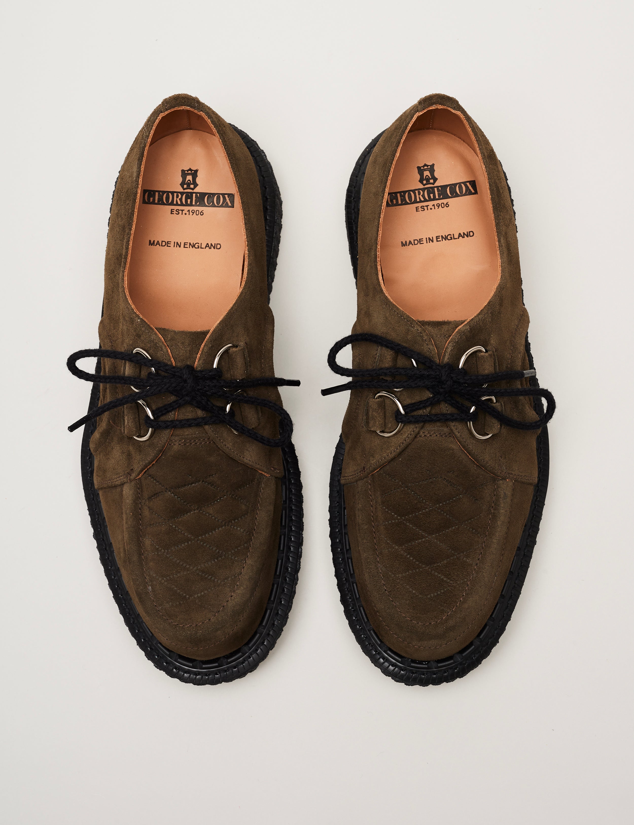 Dace Dark Green Suede – George Cox
