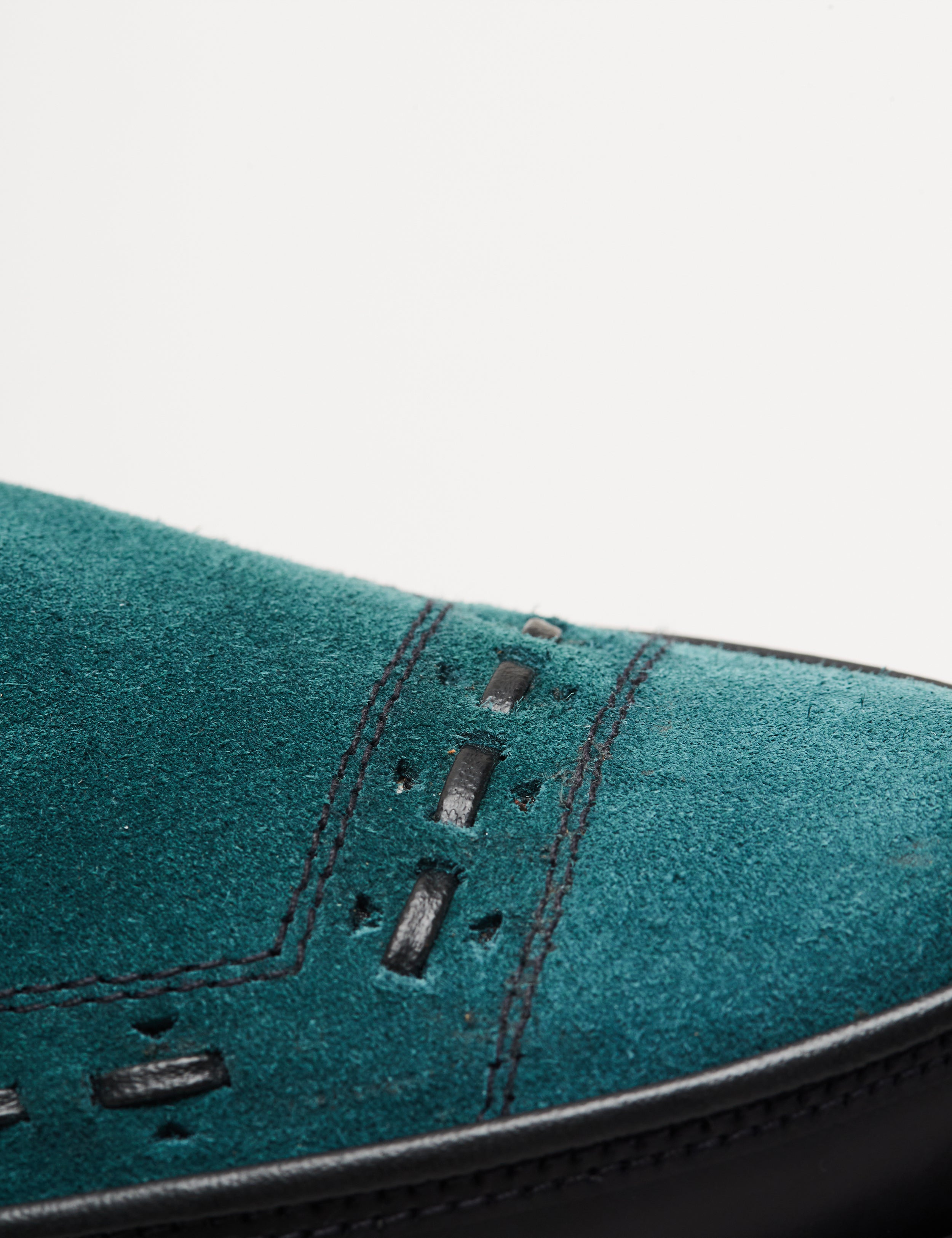 靴 E COX Diano Black Suede Diano Black/Petrol Suede – George Cox
