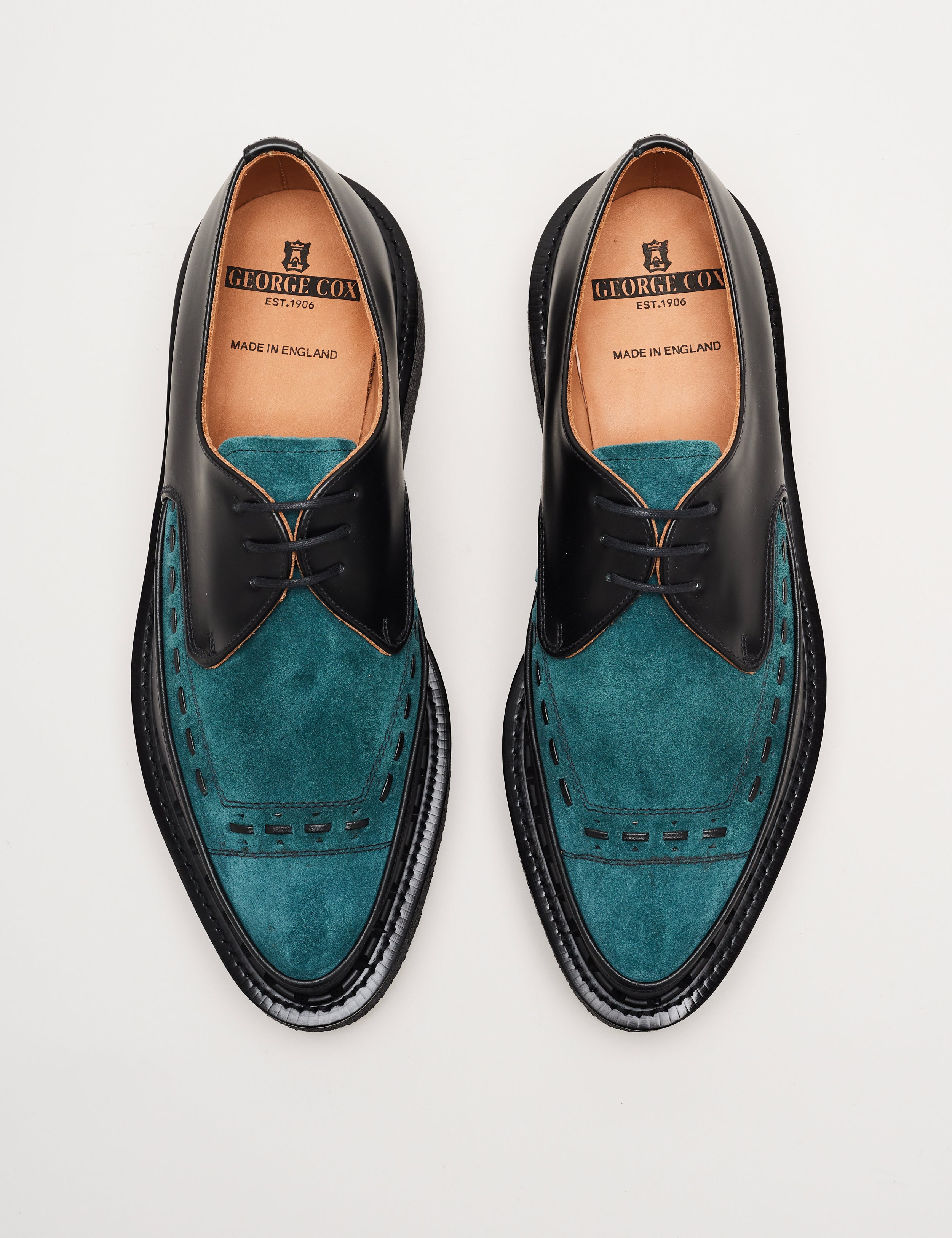 Diano Black/Petrol Suede – George Cox