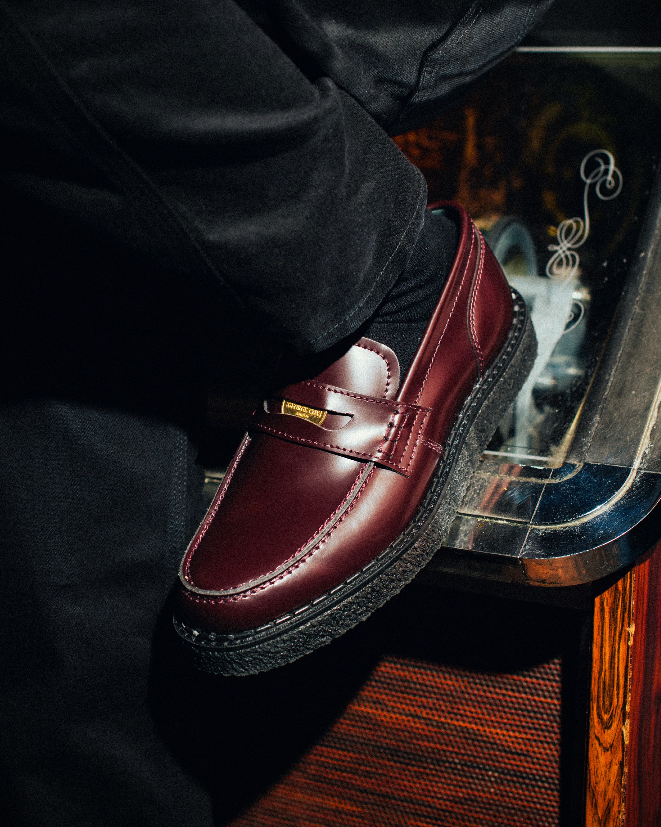 Fred Perry Penny Loafer Oxblood – George Cox