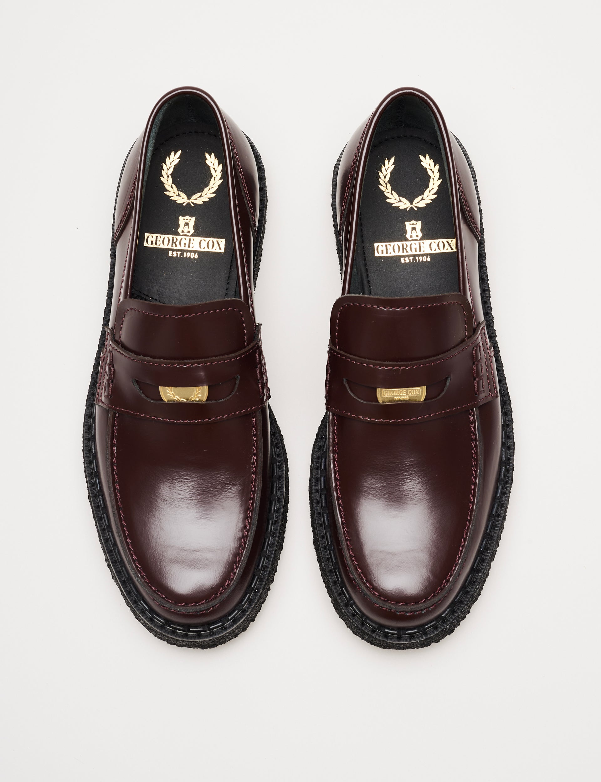 Fred Perry Penny Loafer Oxblood
