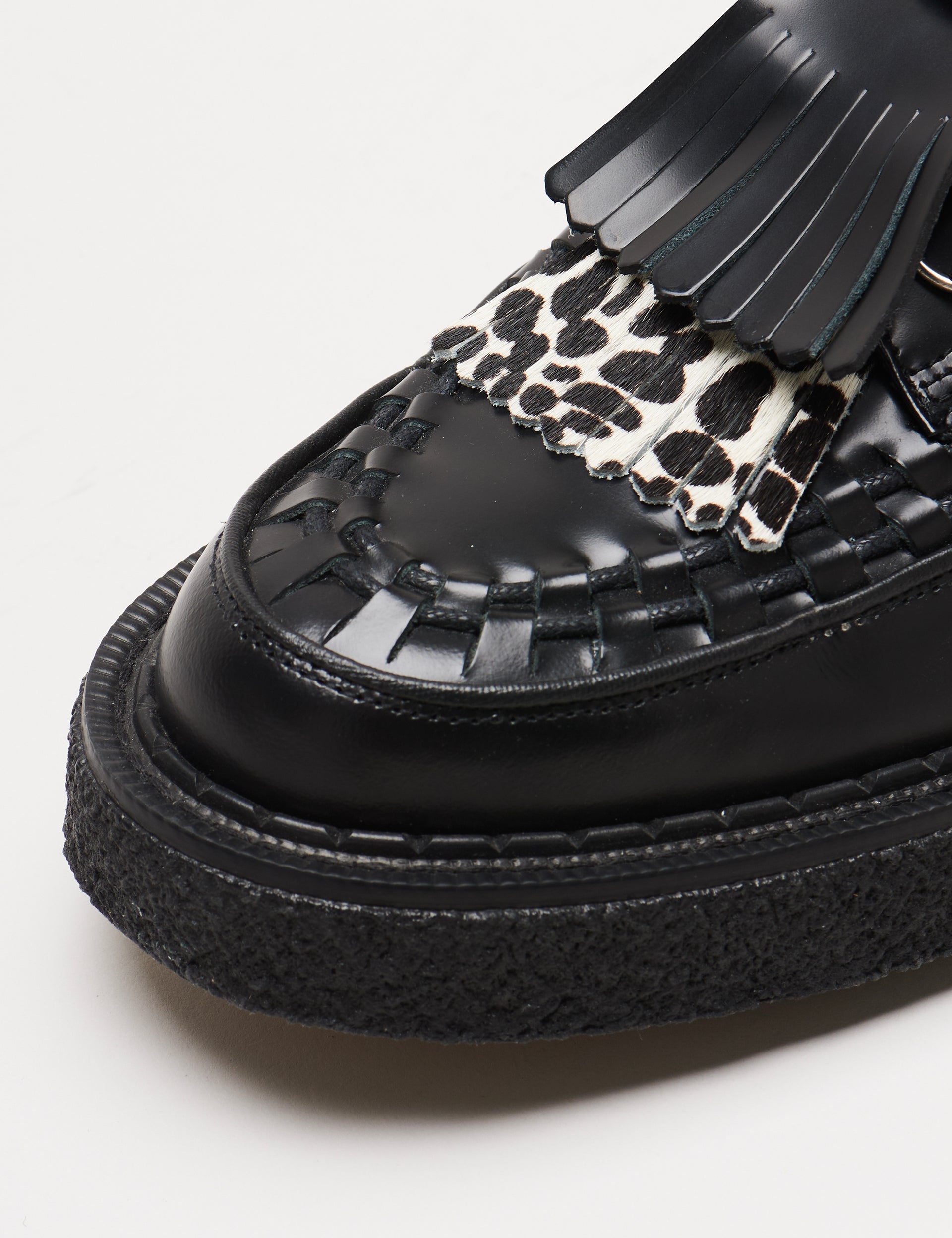 Fringe Hatton Black/Leopard
