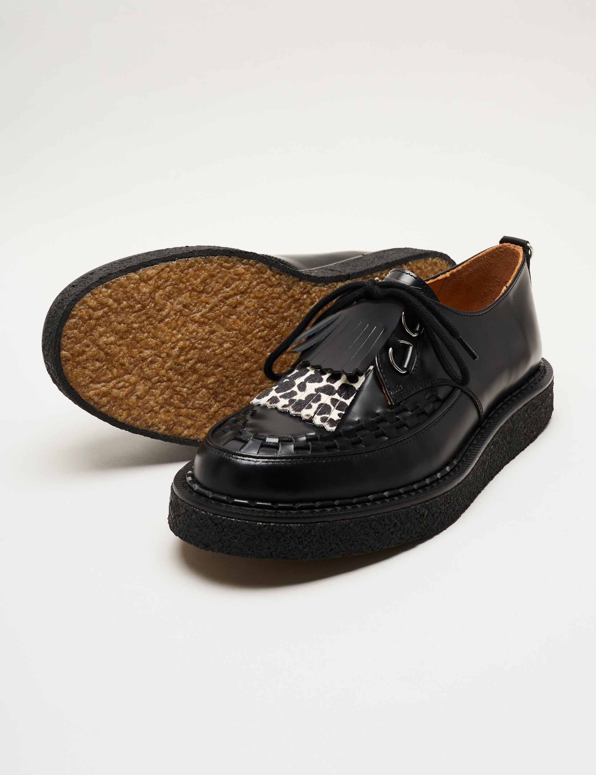 Fringe Hatton Black/Leopard