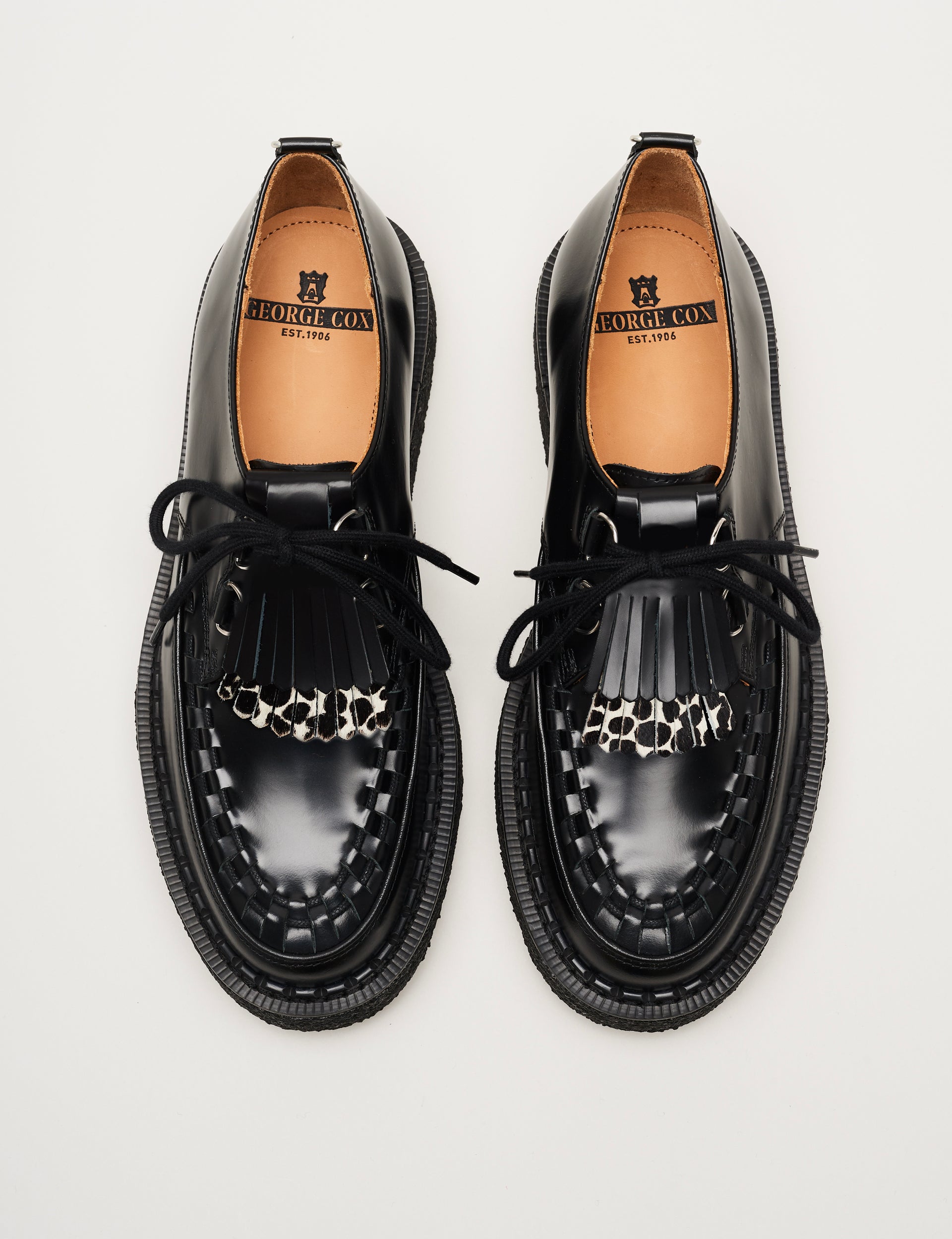 Fringe Hatton Black/Leopard