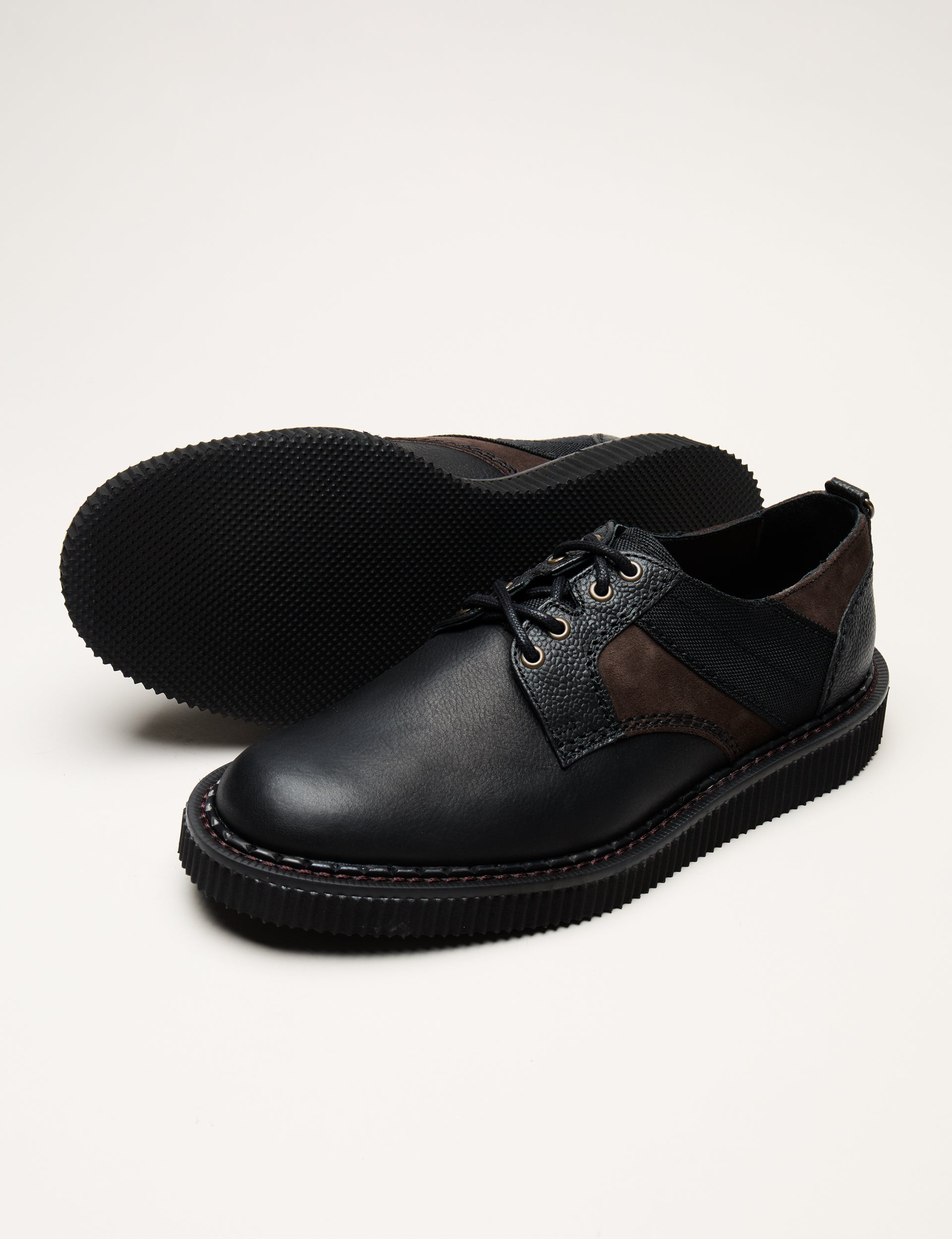 Nicholas Daley 4 Eyelet Derby Black