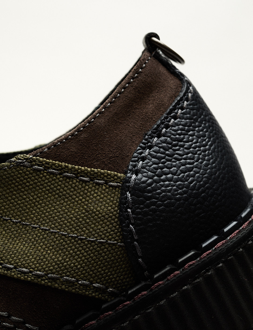 Nicholas Daley 4 Eyelet Derby Olive/Black