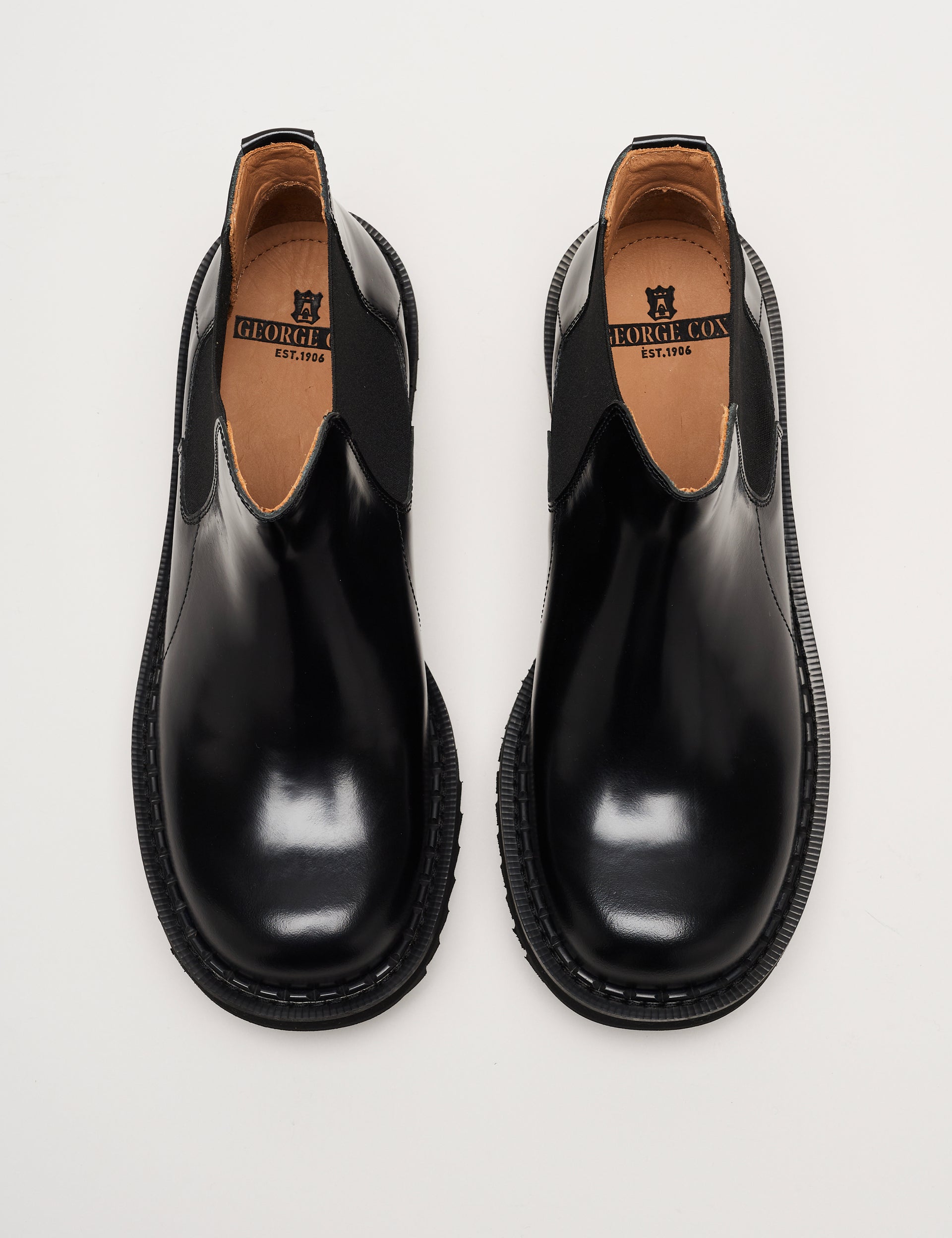 Ripple Bump-Toe Chelsea Boot Black