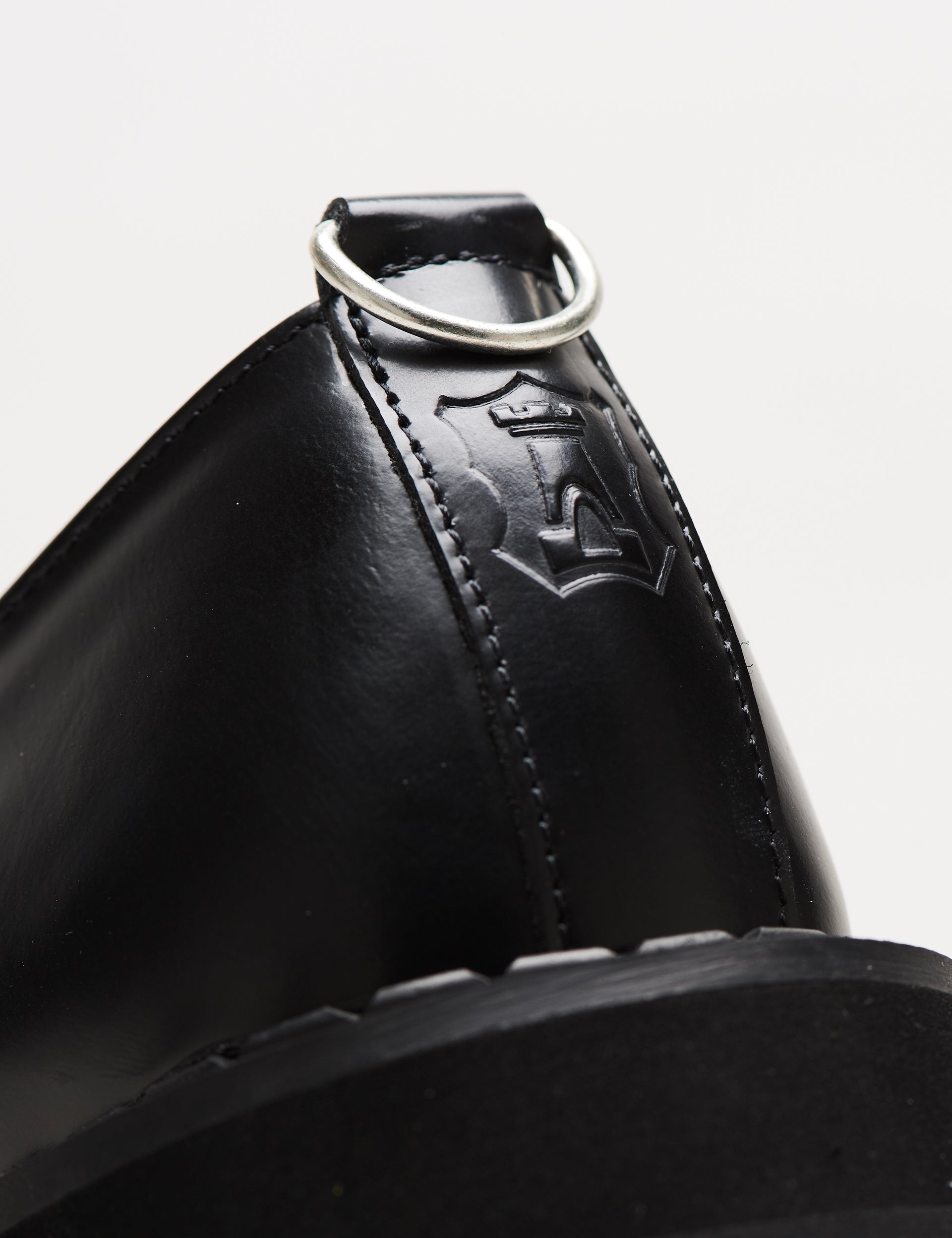 Ripple Fringe Bump Toe Derby Black/Leopard