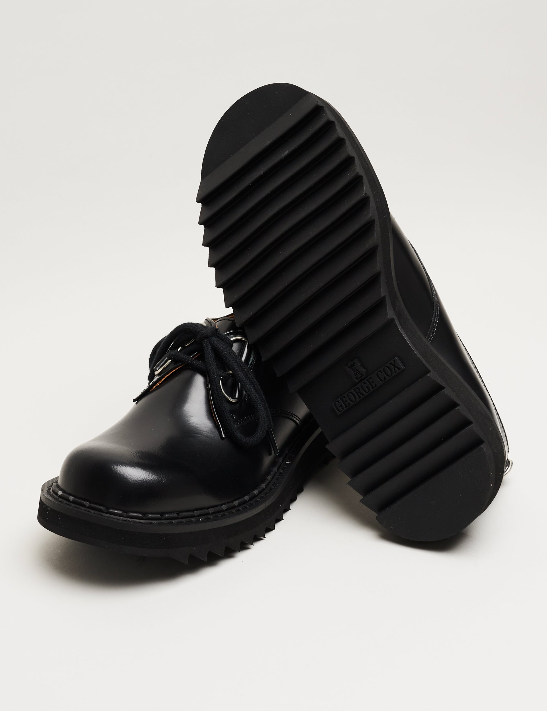 Ripple Bump Toe Derby Black
