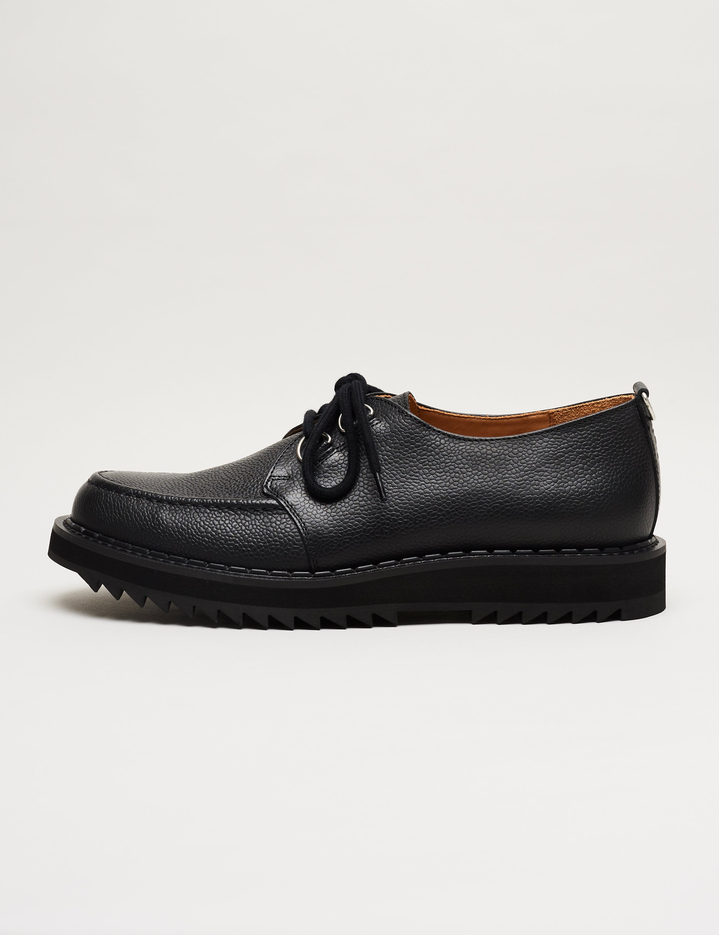 E COX ジョージコックス RippleBumpToeDerby Ripple Bump-Toe Derby Black – George Cox