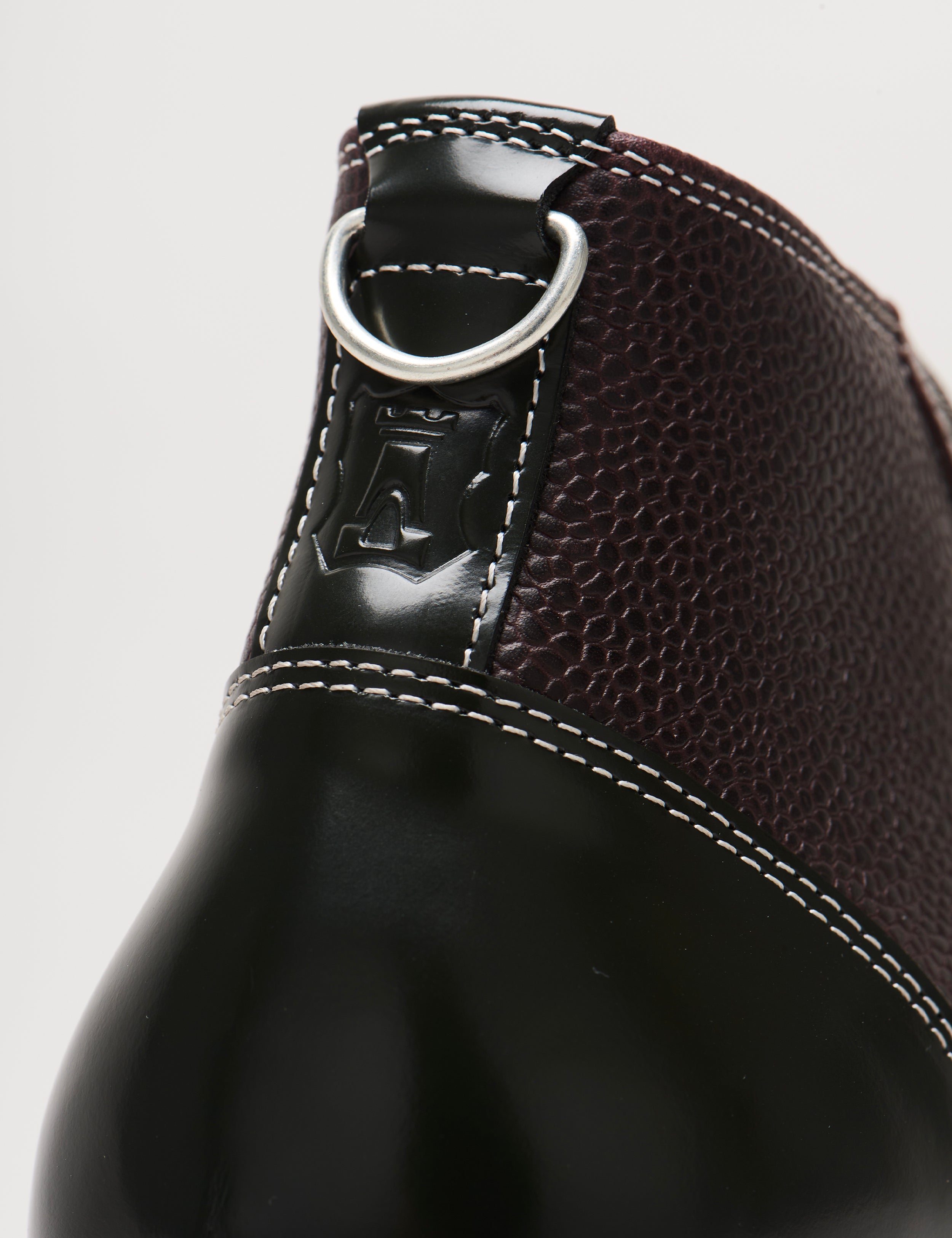 Ripple Monkey Boot Oxblood Pebble/Dark Green – George Cox