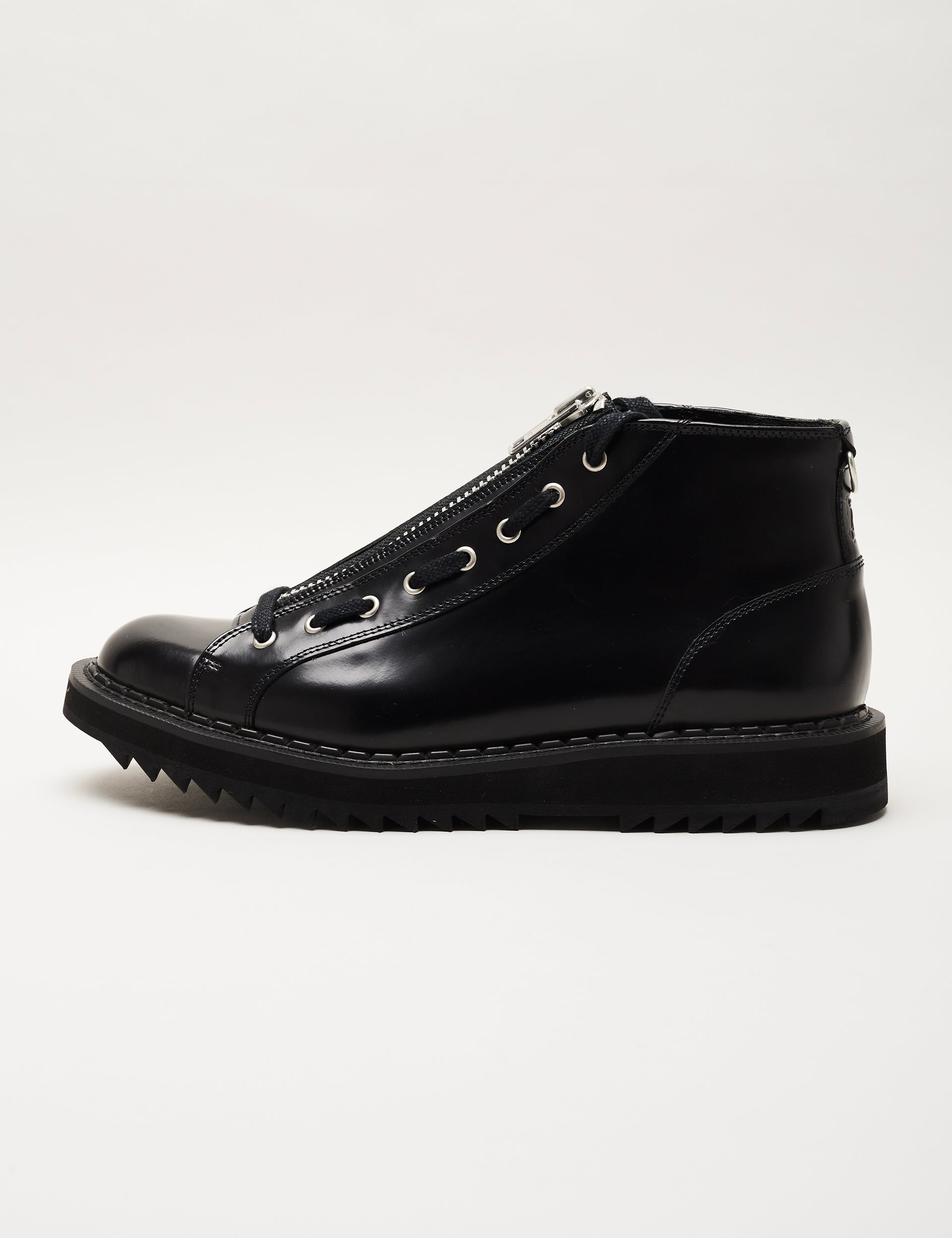 Ripple Zip Monkey Boot Black – George Cox