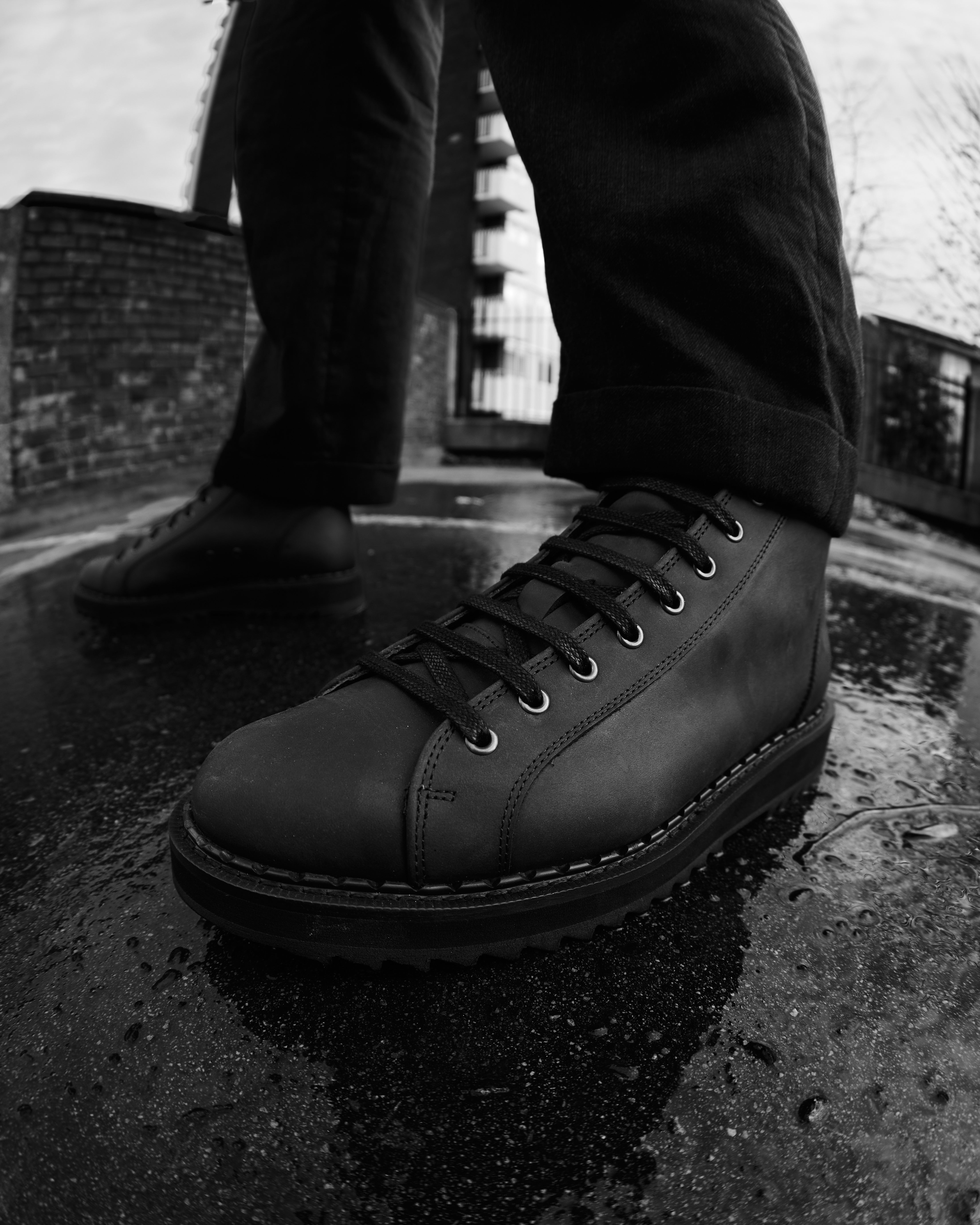 Ripple Monkey Boot Black Greasy – George Cox