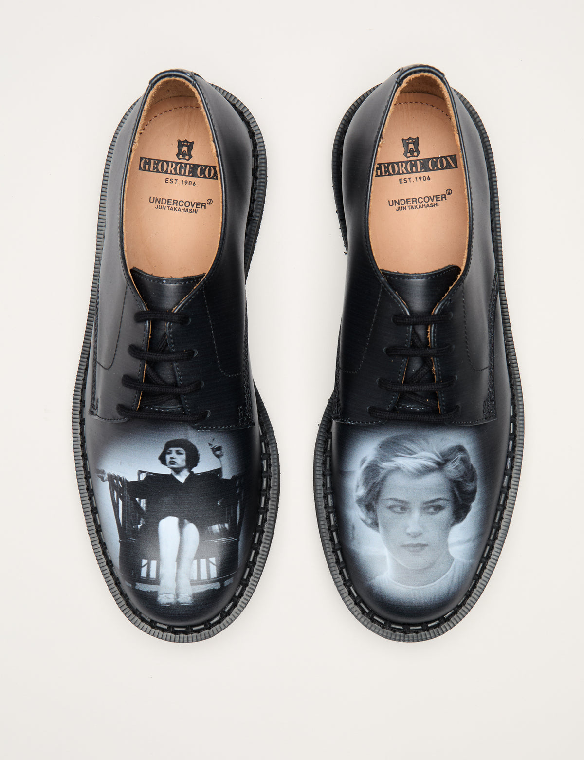 UNDERCOVER 4 Eyelet Derby Black
