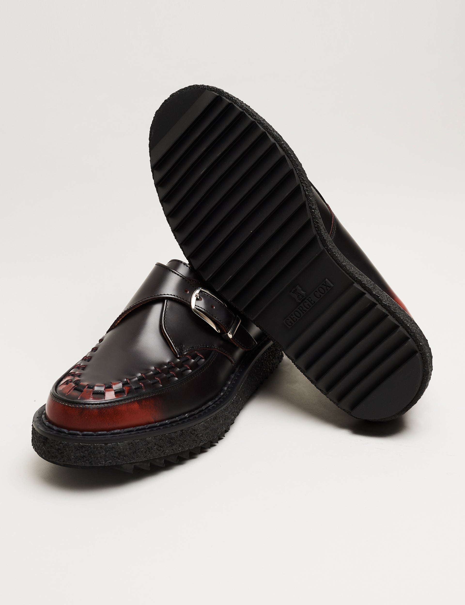 YMC Ripple Hatton Monk Oxblood Rub-Off